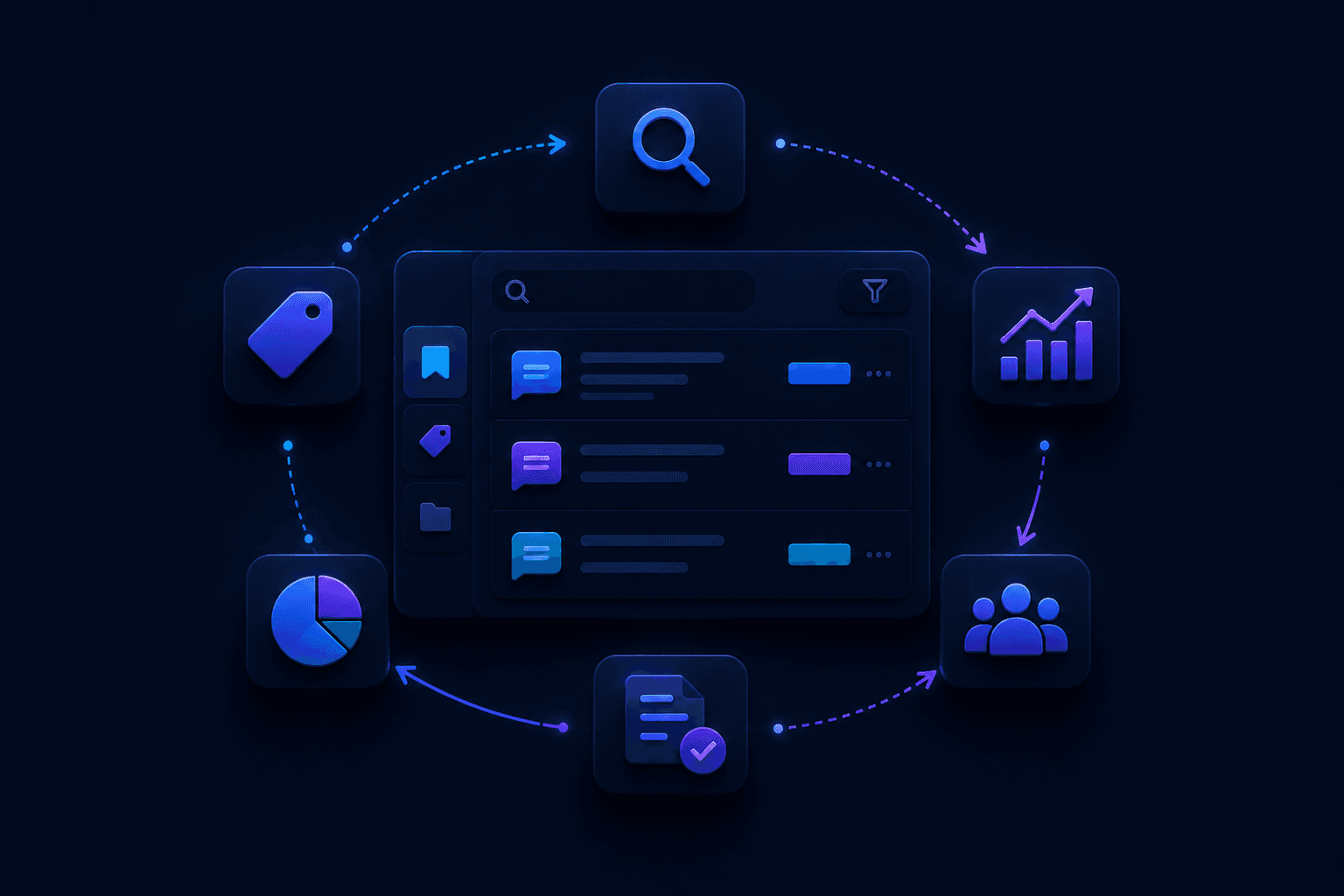 Creative Learning Loop. We feed performance results back into the next sales-led brief